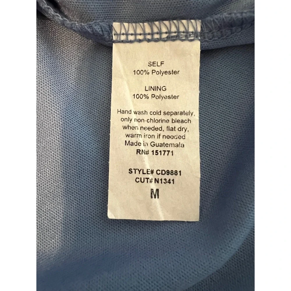 GILLI‎ Blue Floral Ruffle Sleeve Midi Dress Size M - Picture 8 of 8